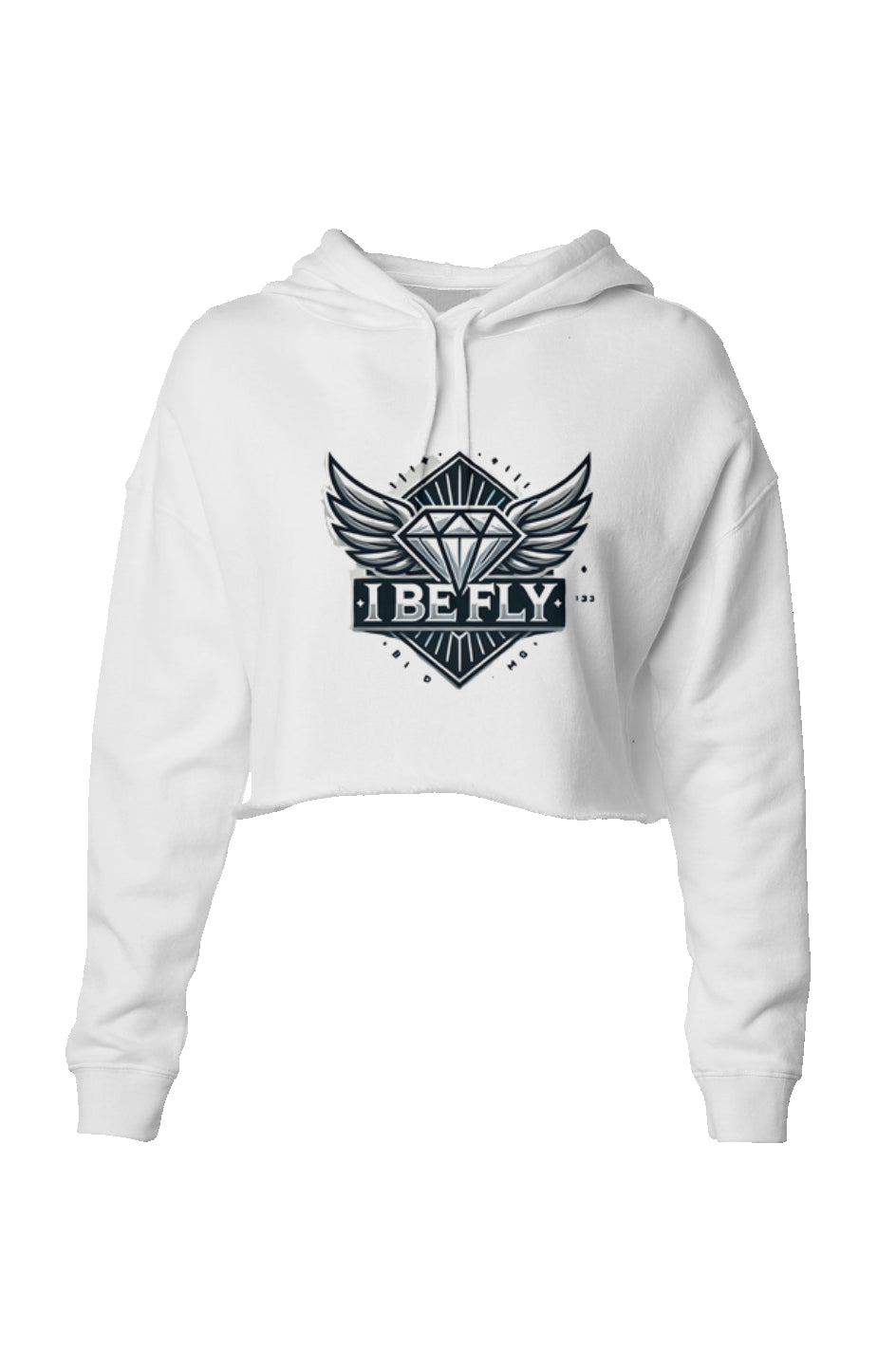 I Be Fly Women’s Crop Logo Hoodie