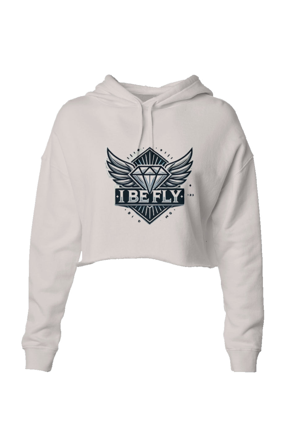 I Be Fly Women’s Crop Logo Hoodie