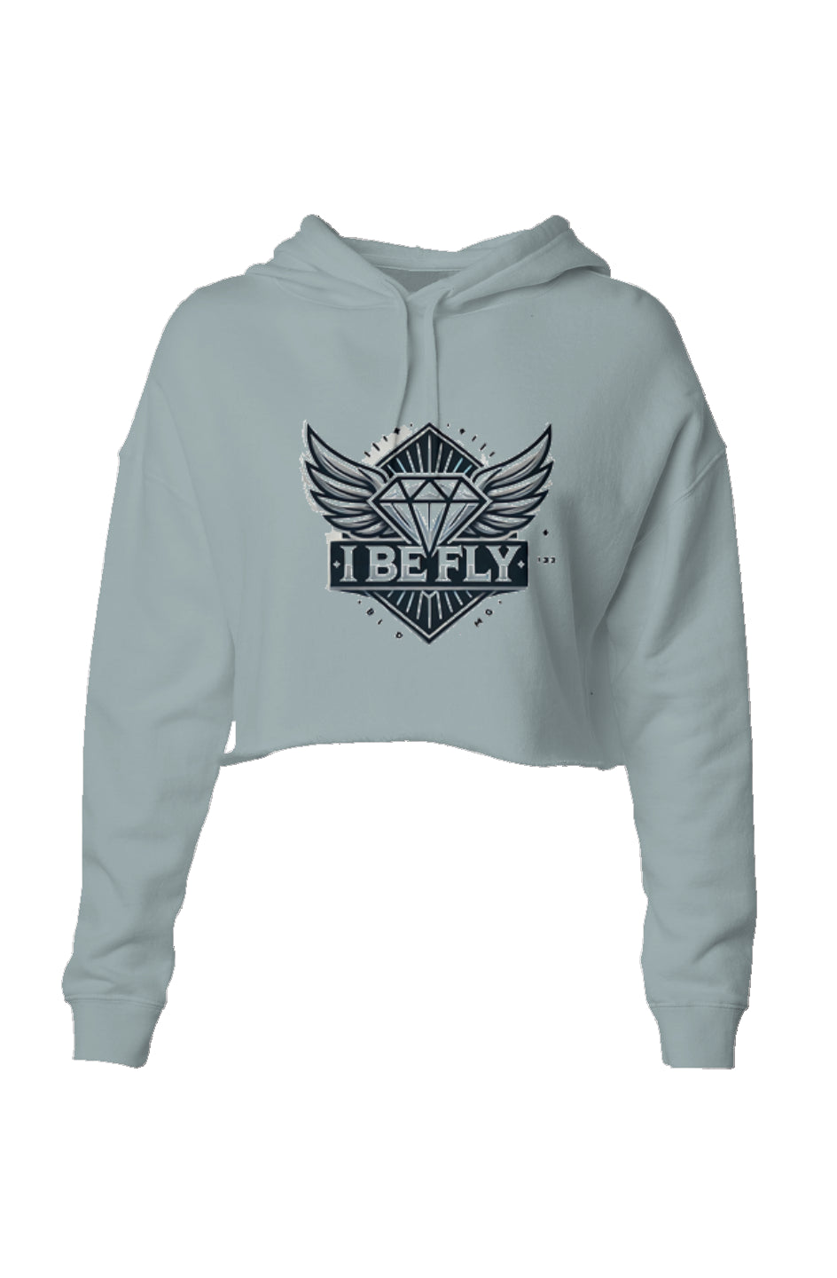 I Be Fly Women’s Crop Logo Hoodie